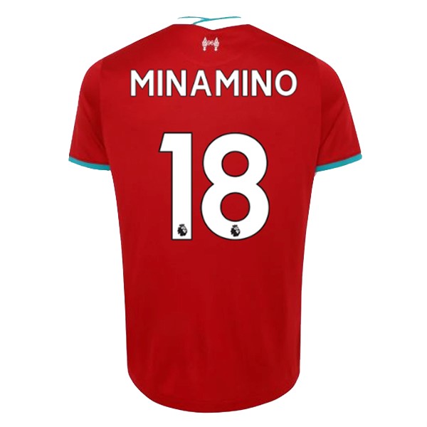Camiseta Liverpool NO.18 Minamino 1ª Kit 2020 2021 Rojo